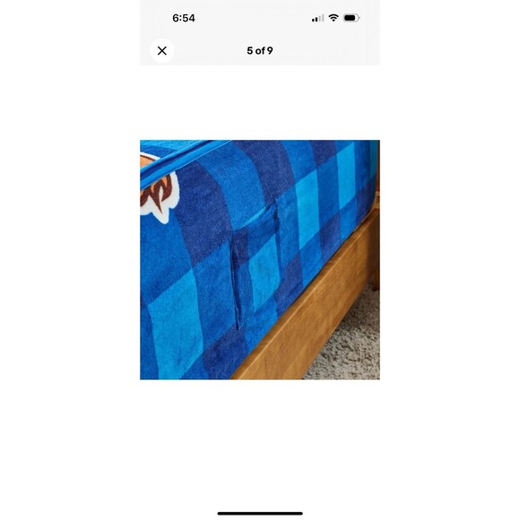 Zippy Sack Dog Puppy Fleece Bed Spread Comforter With Zipper Kids Full Size NEW - Picture 12 of 13